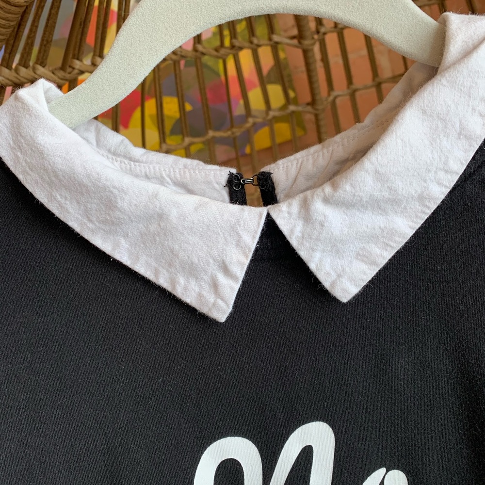 Forever 21 No Thanks Collard Graphic Sweatshirt - Picture 3 of 4